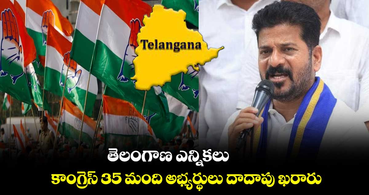 తెలంగాణ ఎన్నికలు : కాంగ్రెస్ 35 మంది అభ్యర్థులు దాదాపు ఖరారు