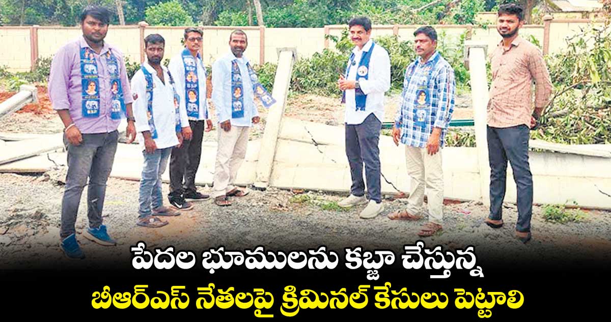 పేదల భూములను కబ్జా చేస్తున్న బీఆర్​ఎస్​ నేతలపై క్రిమినల్​ కేసులు పెట్టాలి : యెర్రా కామేశ్