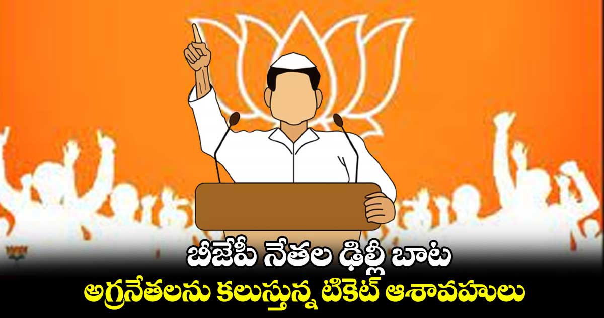 బీజేపీ నేతల ఢిల్లీ బాట : అగ్రనేతలను కలుస్తున్న టికెట్ ఆశావహులు