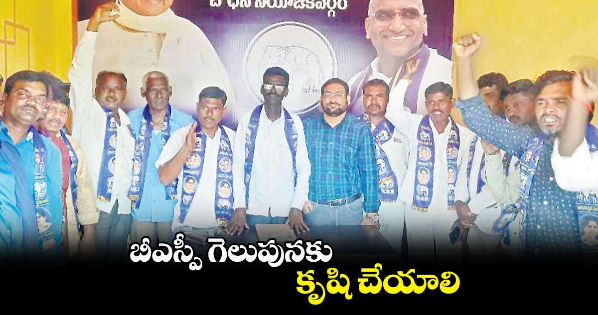 బీఎస్పీ గెలుపునకు కృషి చేయాలి: గైని గంగాధర్