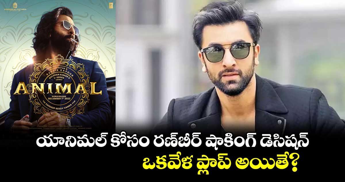 యానిమల్ కోసం రణ్⁬బీర్ షాకింగ్ డెసిషన్.. ఒకవేళ ప్లాప్ అయితే?