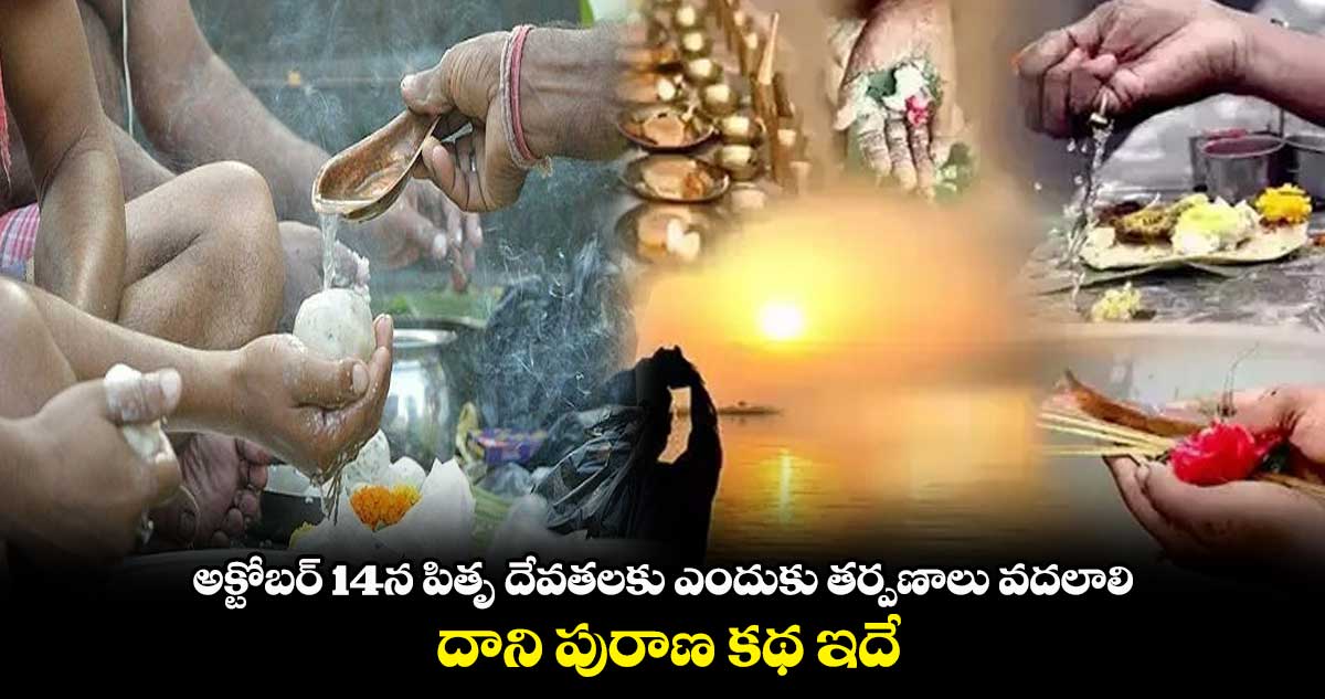 అక్టోబర్ 14న పితృ దేవతలకు ఎందుకు తర్పణాలు వదలాలి.. దాని పురాణ కథ ఇదే.. 