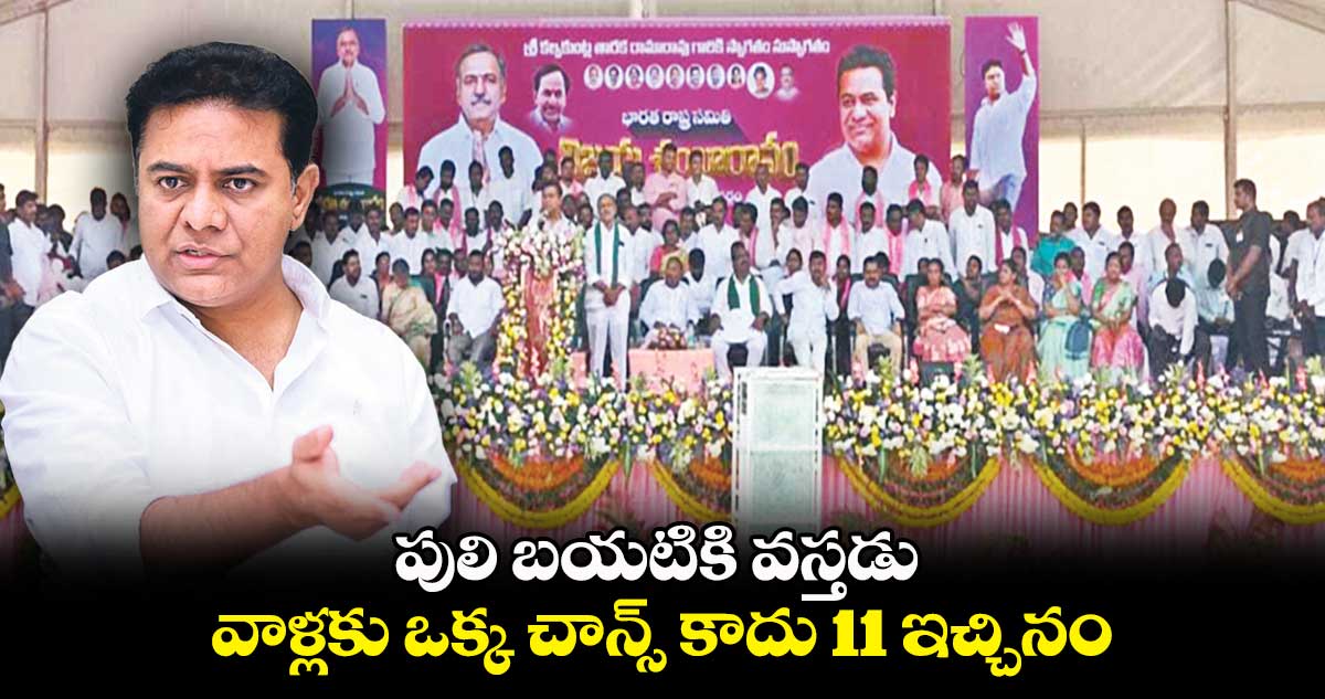 పులి బయటికి వస్తడు.. వాళ్లకు ఒక్క చాన్స్ కాదు 11 ఇచ్చినం