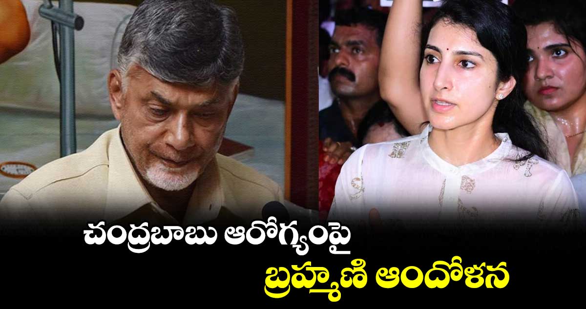 చంద్రబాబు ఆరోగ్యంపై బ్రహ్మణి ఆందోళన