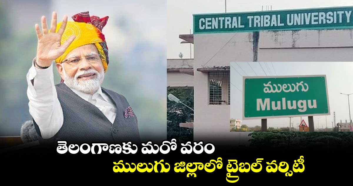 తెలంగాణకు మరో వరం.. ములుగు జిల్లాలో  ట్రైబల్ వర్సిటీ..