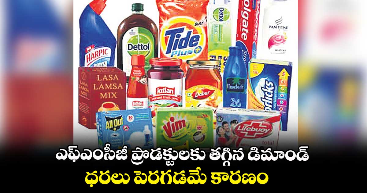 ఎఫ్ఎంసీజీ ప్రొడక్టులకు తగ్గిన డిమాండ్..ధరలు పెరగడమే కారణం