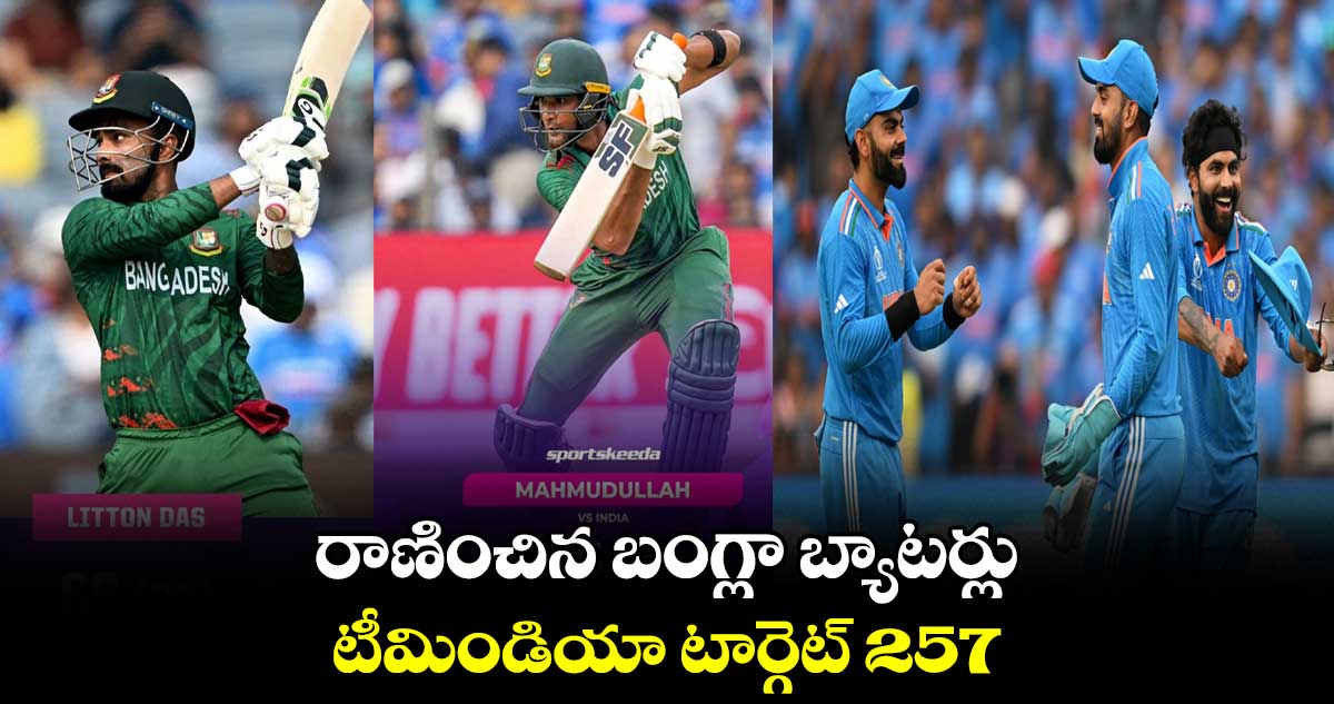 IND vs BAN: రాణించిన బంగ్లా బ్యాటర్లు.. టీమిండియా టార్గెట్ 257 