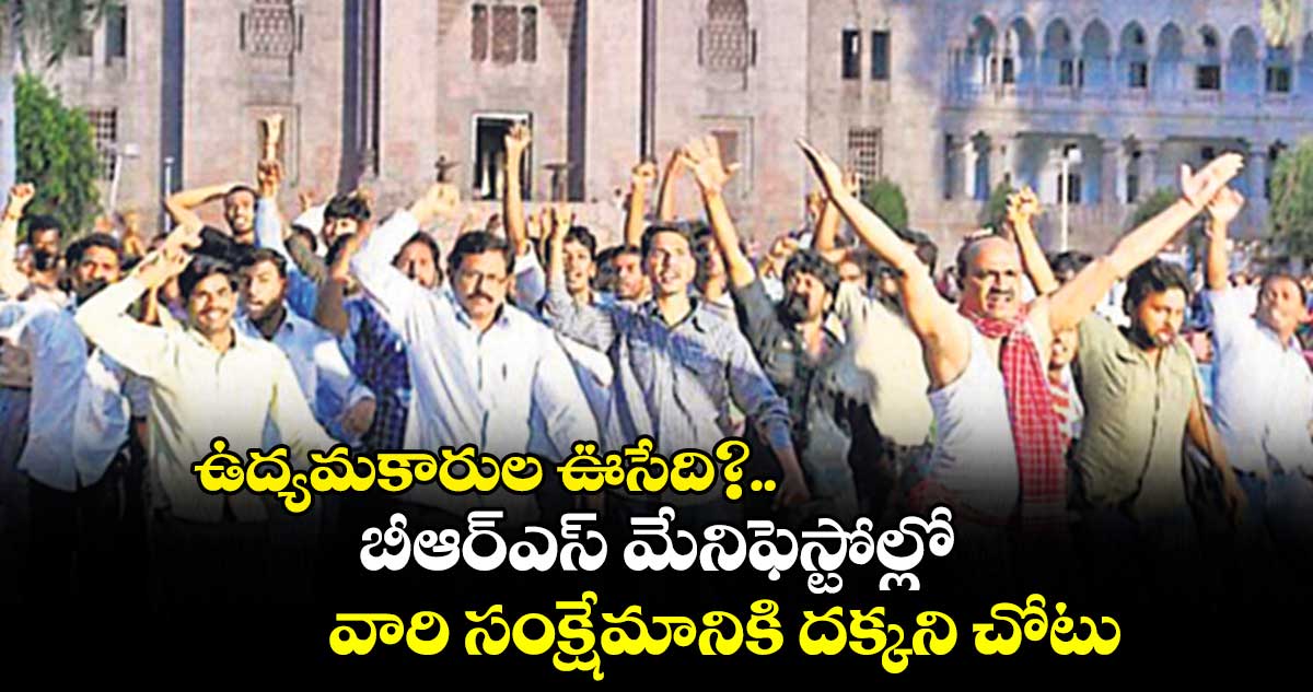 ఉద్యమకారుల ఊసేది?..బీఆర్ఎస్ మేనిఫెస్టోల్లో వారి సంక్షేమానికి దక్కని చోటు