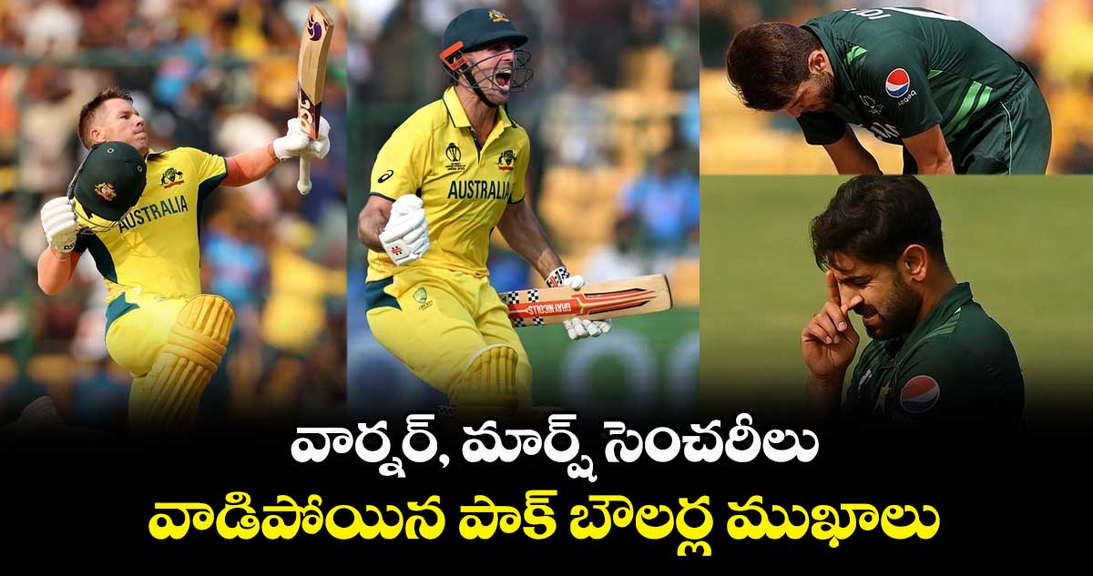 AUS vs PAK: వార్నర్, మార్ష్ సెంచరీలు.. వాడిపోయిన పాక్ బౌలర్ల ముఖాలు