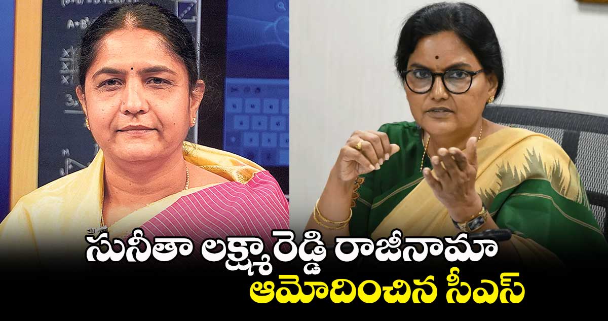 సునీతా లక్ష్మారెడ్డి రాజీనామా.. ఆమోదించిన సీఎస్