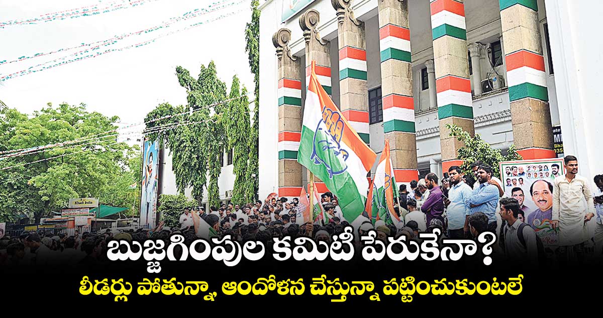 కాంగ్రెస్ పార్టీలో బుజ్జగింపుల కమిటీ పేరుకేనా?