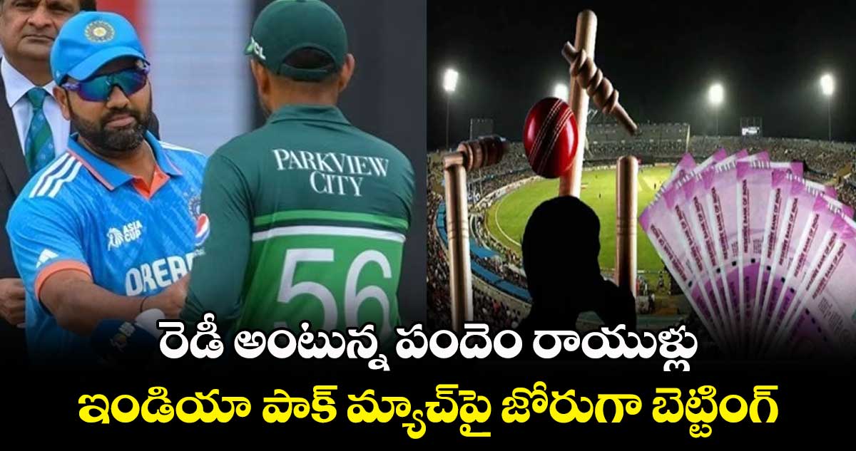 Cricket World Cup 2023: రెడీ అంటున్న పందెం రాయుళ్లు: ఇండియా- పాక్ మ్యాచ్‌పై జోరుగా బెట్టింగ్