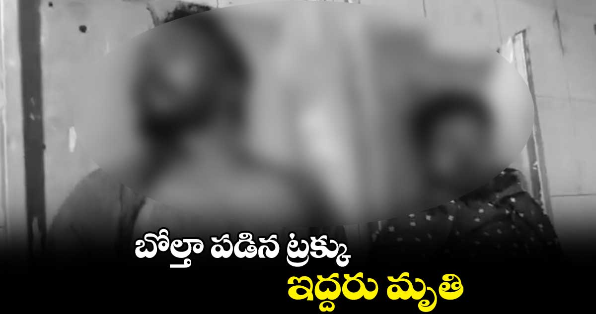 బోల్తా పడిన ట్రక్కు.. ఇద్దరు మృతి