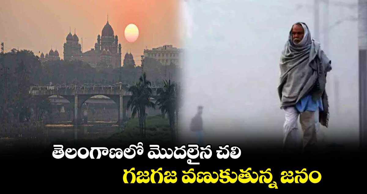 తెలంగాణలో మొదలైన చలి...  గ‌జ‌గ‌జ వణుకుతున్న జనం  