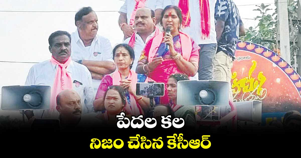 పేదల కల నిజం చేసిన కేసీఆర్ :  పద్మా దేవేందర్​ రెడ్డి 