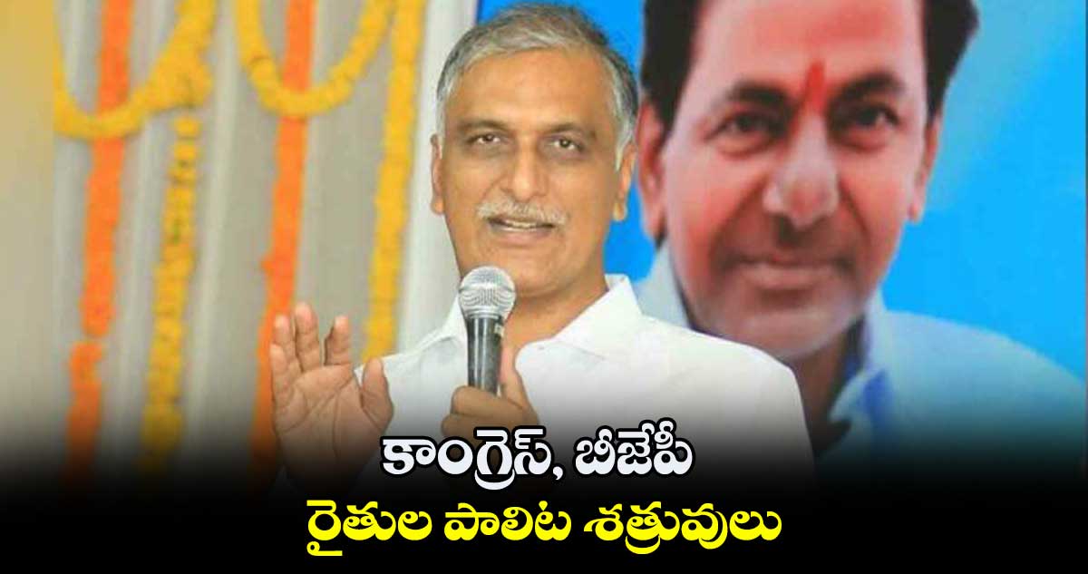 బీజేపీ లీడర్లు ఏ మొహం పెట్టుకుని ఓట్లు అడుగుతున్నరు :  హరీశ్ రావు 