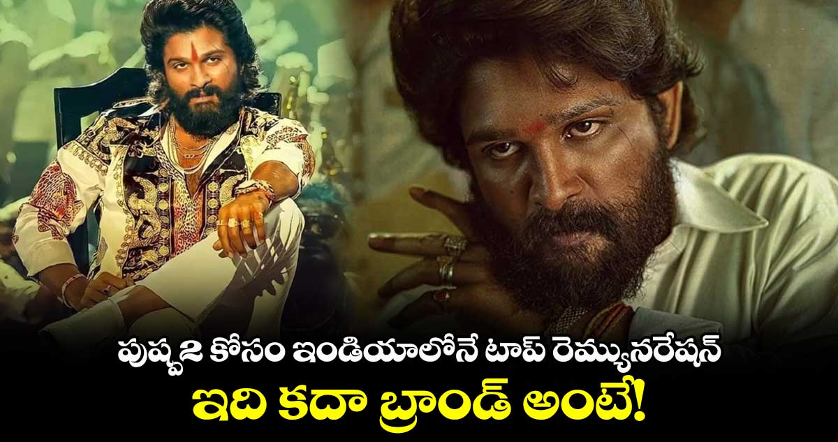 పుష్ప2 కోసం ఇండియాలోనే టాప్ రెమ్యునరేషన్.. ఇది కదా బ్రాండ్ అంటే!