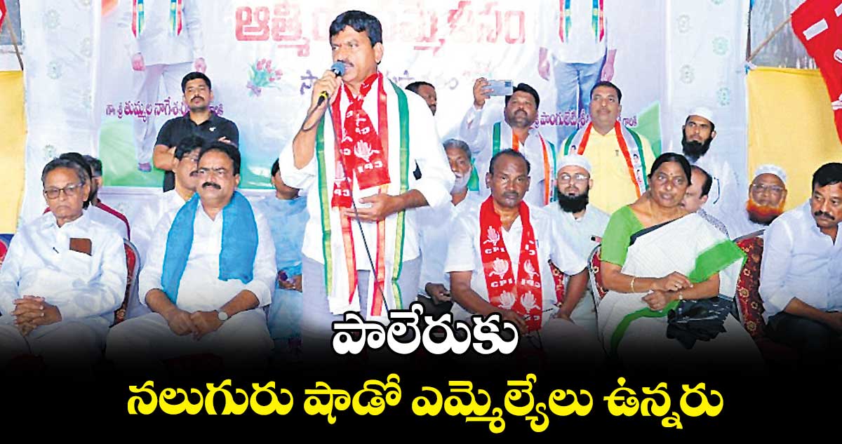 పాలేరుకు నలుగురు షాడో ఎమ్మెల్యేలు ఉన్నరు : పొంగులేటి శ్రీనివాసరెడ్డి