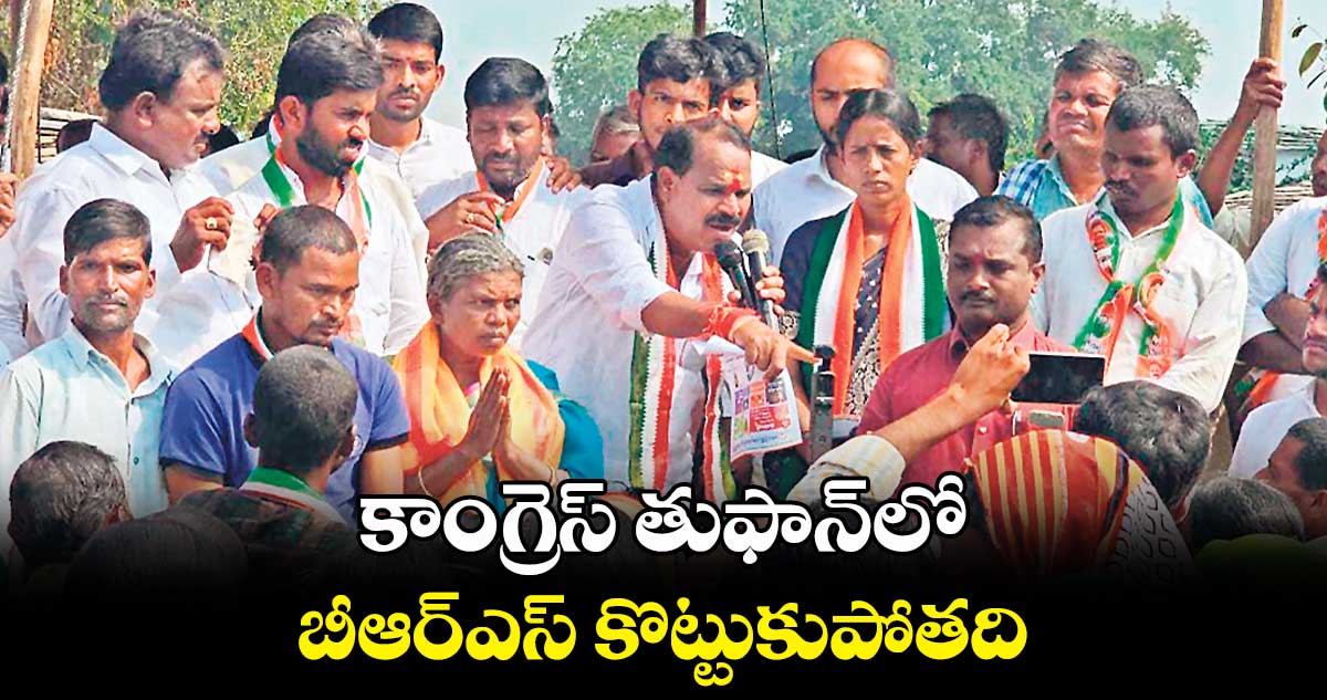 కాంగ్రెస్ తుఫాన్​లో బీఆర్ఎస్ కొట్టుకుపోతది : వీర్లపల్లి శంకర్