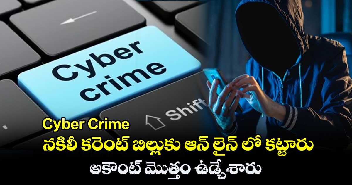 Cyber Crime : నకిలీ కరెంట్ బిల్లుకు ఆన్ లైన్ లో కట్టారు.. అకౌంట్ మొత్తం ఉడ్చేశారు