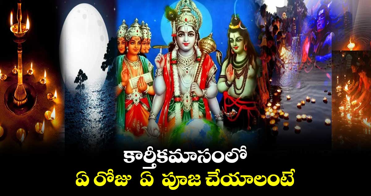 కార్తీకమాసంలో ఏ రోజు  ఏ  పూజ చేయాలంటే...