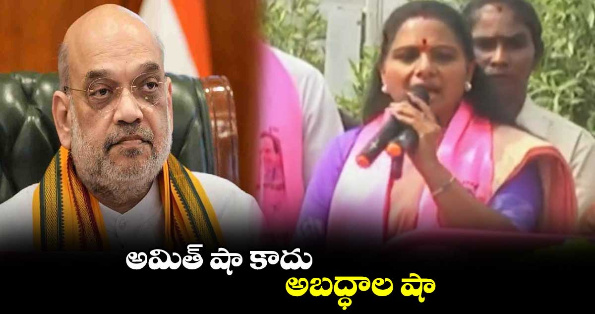 అమిత్  షా కాదు.. అబద్ధాల షా: ఎమ్మెల్యే కవిత ఫైర్