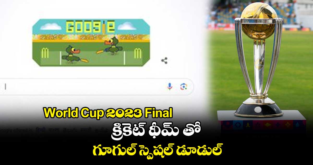 World Cup 2023 Final : క్రికెట్ థీమ్ తో గూగుల్ స్పెషల్ డూడుల్