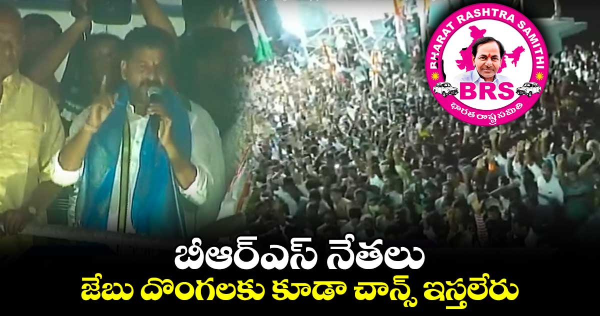 బీఆర్ఎస్ నేతలు జేబు దొంగలకు కూడా చాన్స్ ఇస్తలేరు: రేవంత్ 