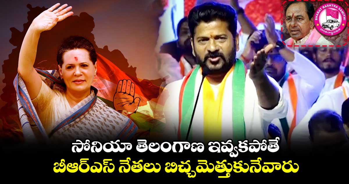 సోనియా తెలంగాణ ఇవ్వకపోతే.. బీఆర్ఎస్ నేతలు బిచ్చమెత్తుకునేవారు: రేవంత్ రెడ్డి