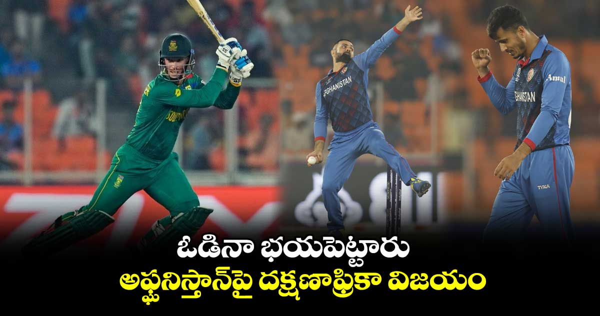 RSA vs AFG: ఓడినా భయపెట్టారు.. అఫ్ఘనిస్తాన్‌పై దక్షణాఫ్రికా విజయం