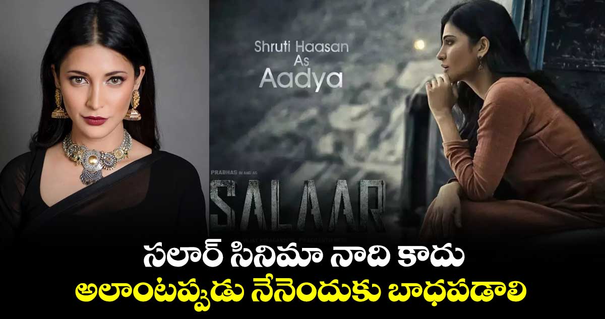 సలార్ సినిమా నాది కాదు.. అలాంటప్పుడు నేనెందుకు బాధపడాలి