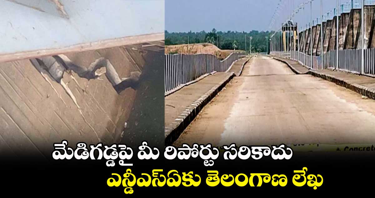 మేడిగడ్డపై మీ రిపోర్టు సరికాదు..ఎన్డీఎస్ఏకు తెలంగాణ లేఖ