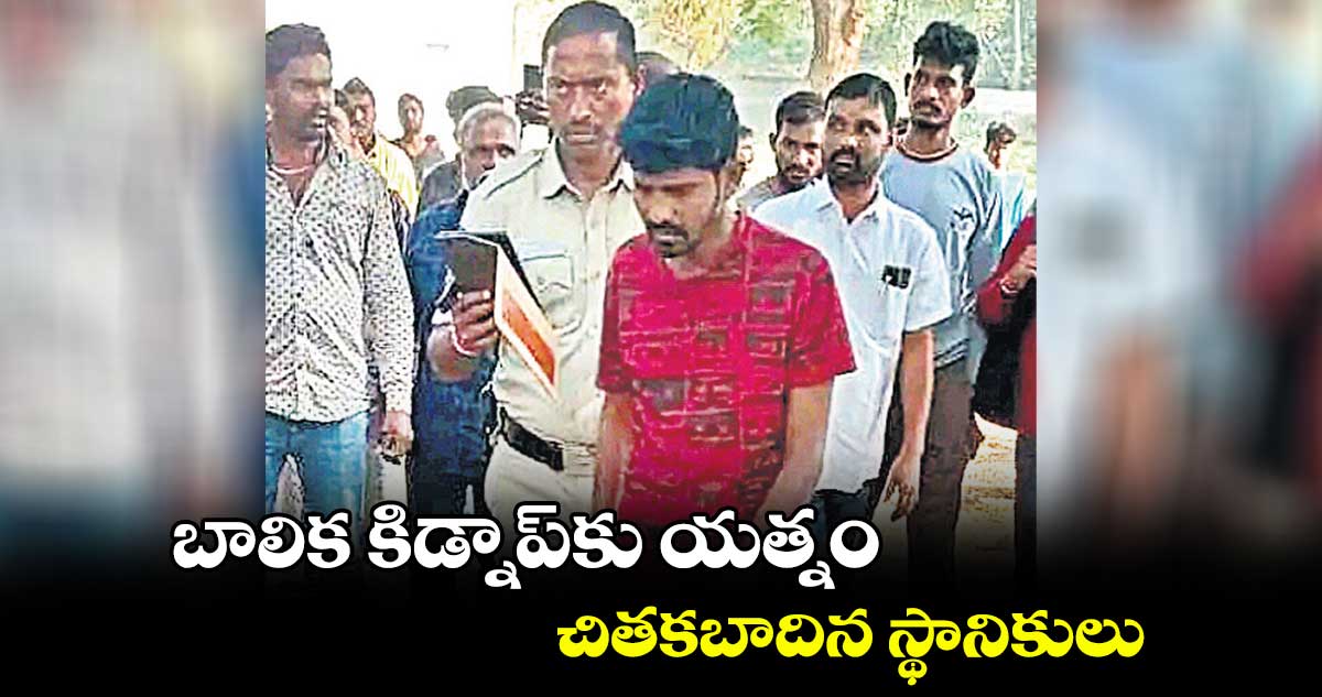 బాలిక కిడ్నాప్‌‌కు యత్నం.. చితకబాదిన స్థానికులు 