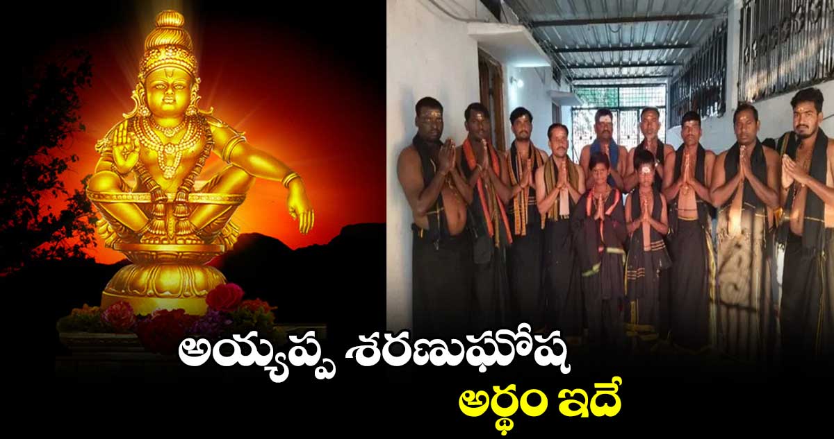 అయ్యప్ప శరణుఘోష అర్థం ఇదే...