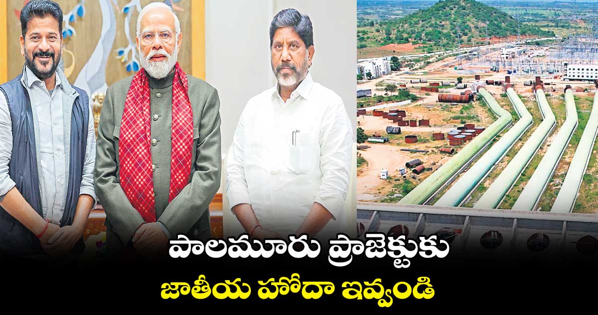 పాలమూరు ప్రాజెక్టుకు జాతీయ హోదా ఇవ్వండి: సీఎం రేవంత్