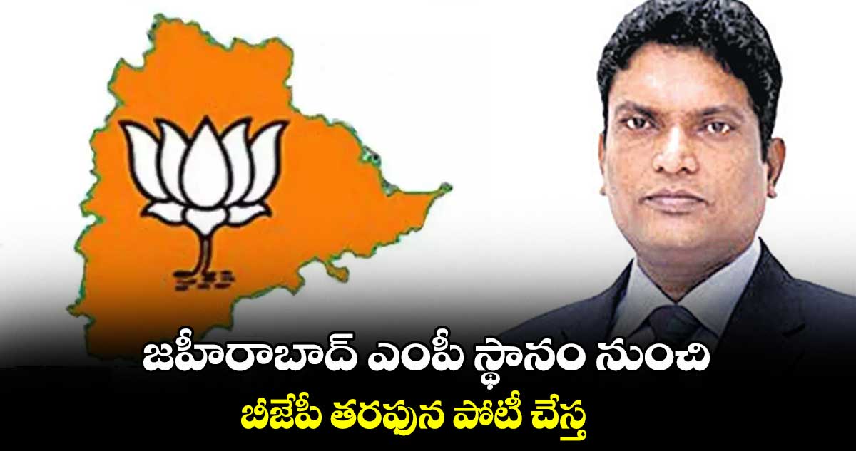 జహీరాబాద్ ఎంపీ స్థానం నుంచి బీజేపీ తరఫున పోటీ చేస్త