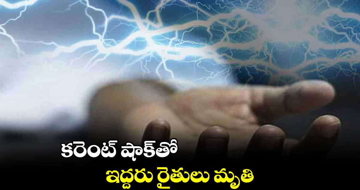 కరెంట్ షాక్​తో ఇద్దరు రైతులు మృతి