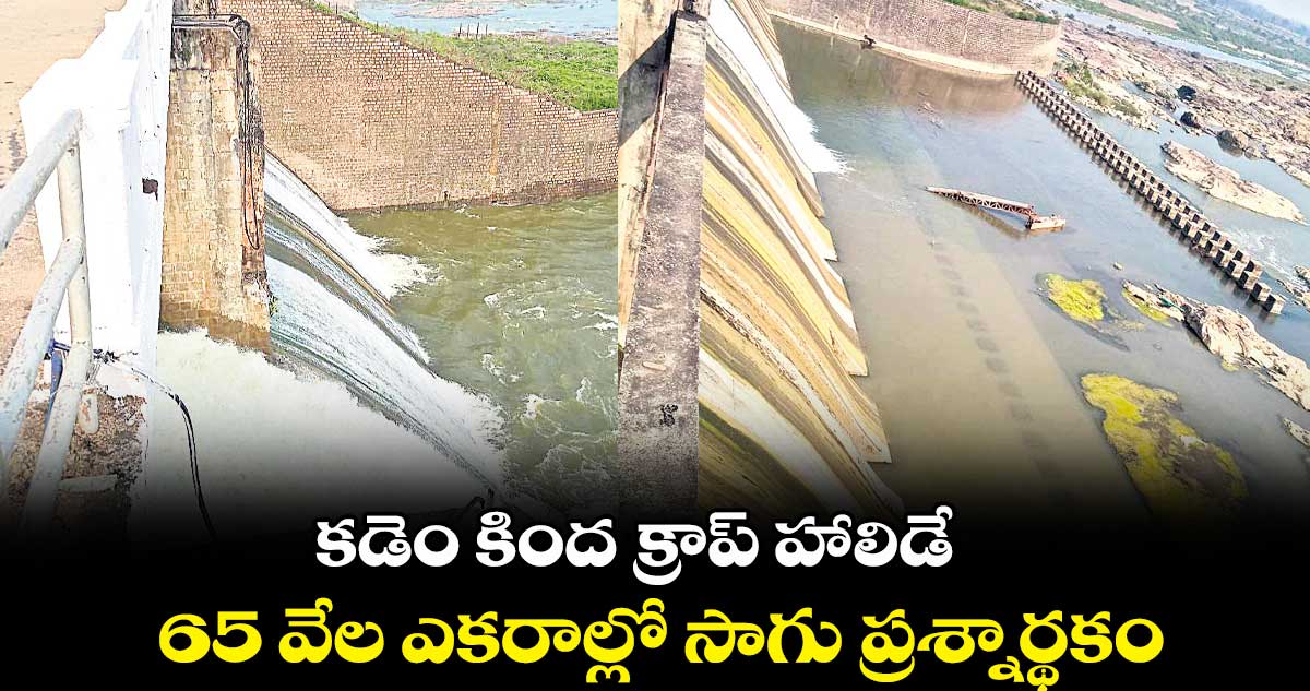 కడెం కింద క్రాప్​ హాలిడే ..65 వేల ఎకరాల్లో సాగు ప్రశ్నార్థకం