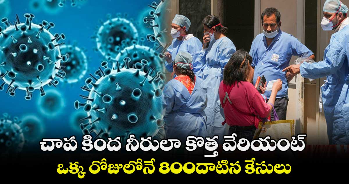 చాప కింద నీరులా కొత్త వేరియంట్.. ఒక్క రోజులోనే 800దాటిన కేసులు