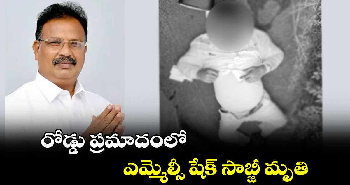 రోడ్డు ప్రమాదంలో ఎమ్మెల్సీ షేక్ సాబ్జీ మృతి