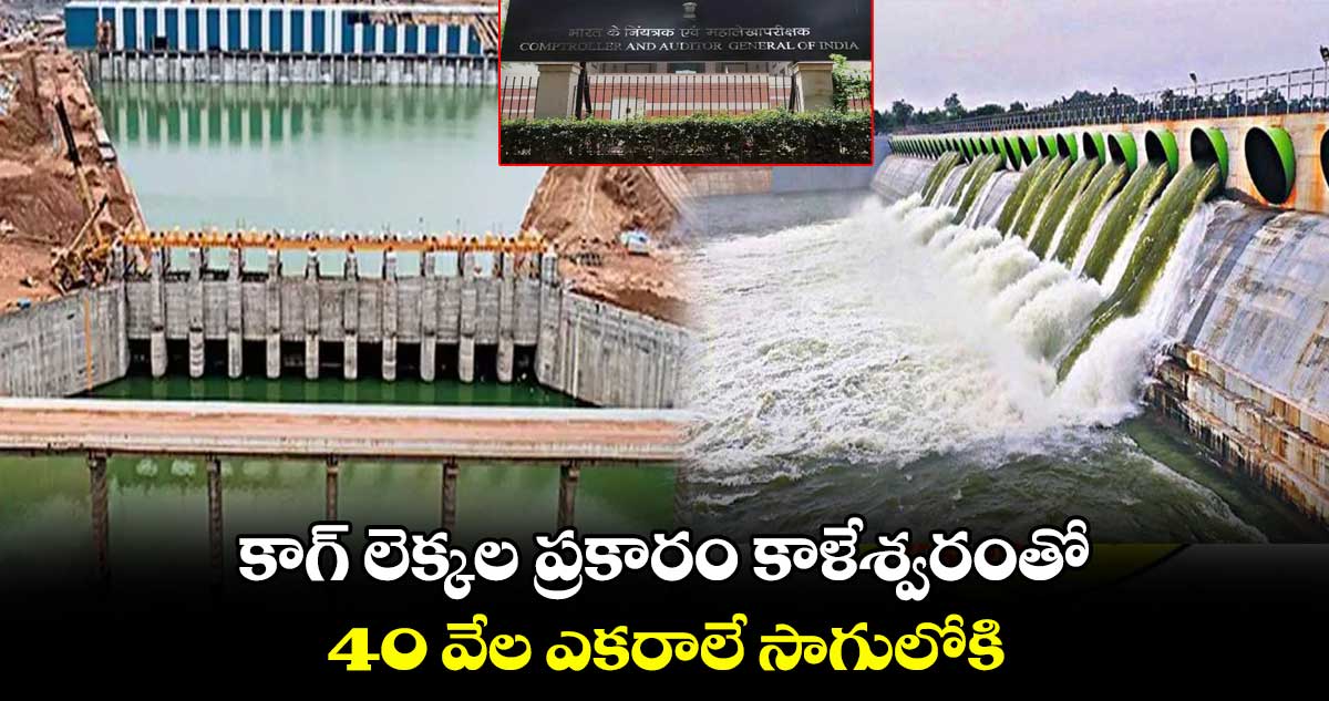 కాగ్ లెక్కల ప్రకారం కాళేశ్వరంతో 40 వేల ఎకరాలే సాగులోకి..