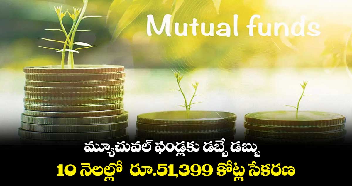మ్యూచువల్ ఫండ్లకు డబ్బే డబ్బు.. 10 నెలల్లో రూ.51,399 కోట్ల సేకరణ