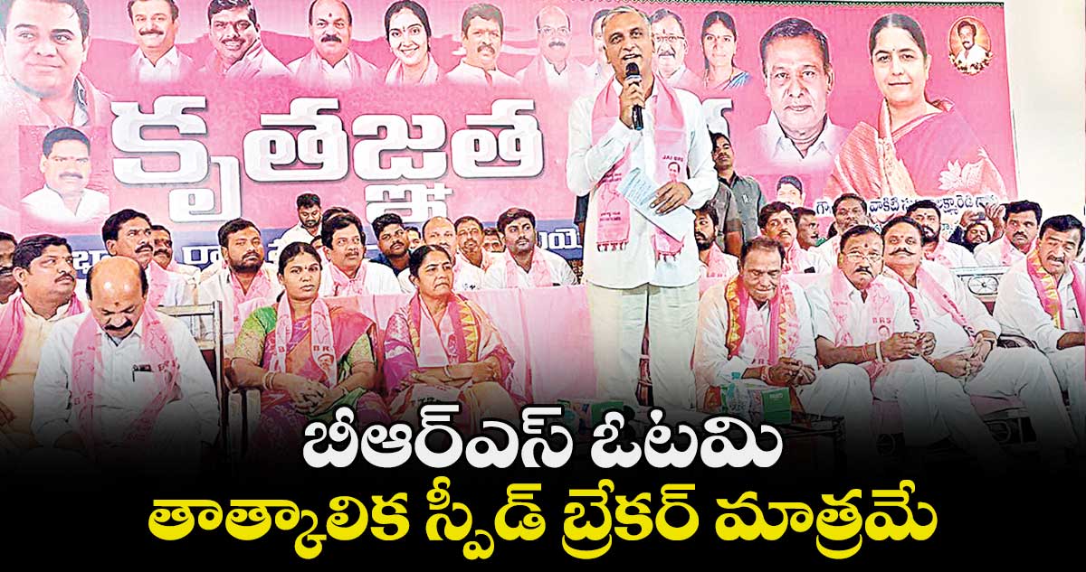 బీఆర్ఎస్ ​ఓటమి తాత్కాలిక స్పీడ్ బ్రేకర్ మాత్రమే: హరీశ్ రావు