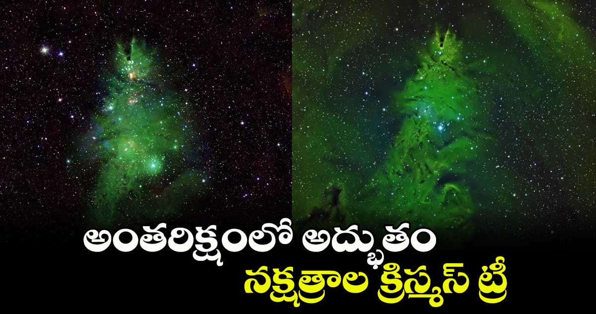 అంతరిక్షంలో అద్భుతం : నక్షత్రాల క్రిస్మస్ ట్రీ..