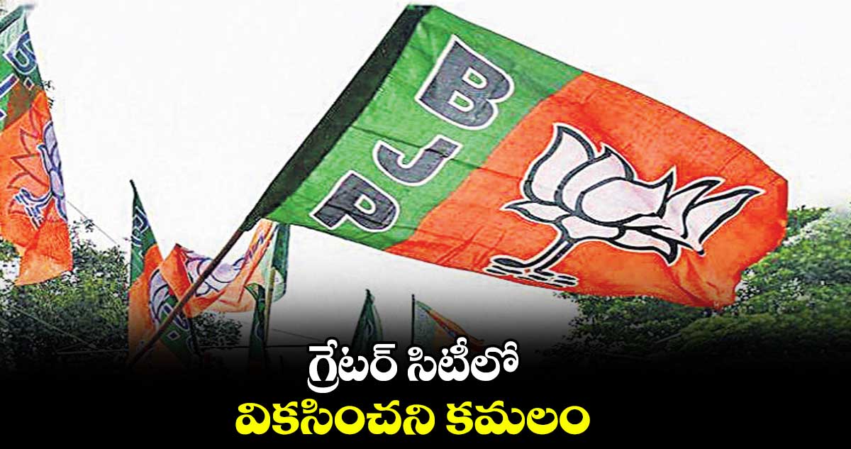  గ్రేటర్ సిటీలో వికసించని కమలం