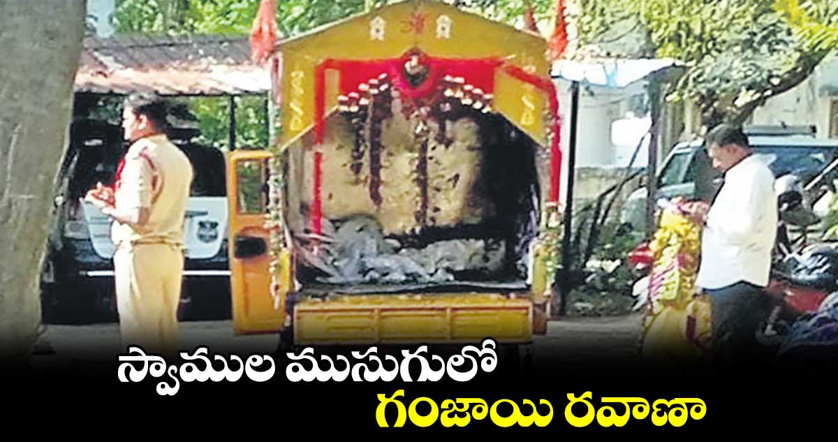 స్వాముల ముసుగులో గంజాయి రవాణా