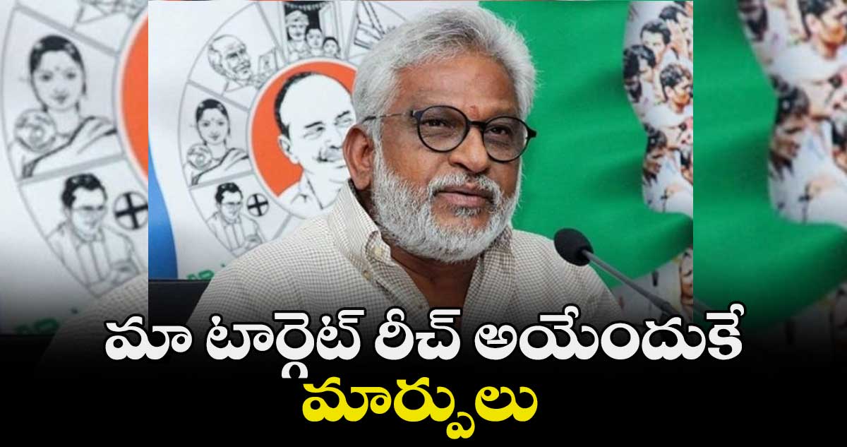 మా టార్గెట్ రీచ్ అయేందుకే మార్పులు: వైవీ సుబ్బారెడ్డి