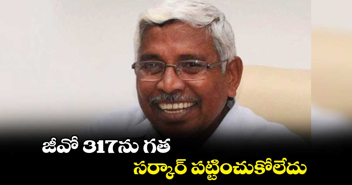 జీవో 317ను గత సర్కార్ పట్టించుకోలేదు : ప్రొఫెసర్ కోదండరాం