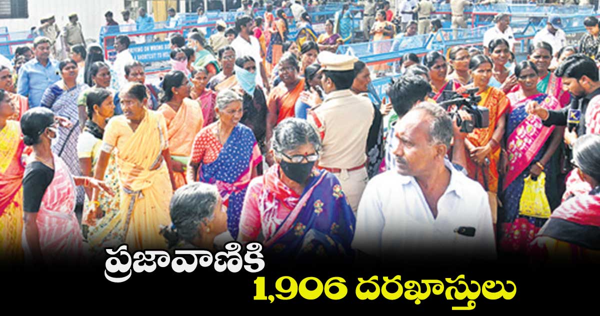 ప్రజావాణికి 1,906 దరఖాస్తులు