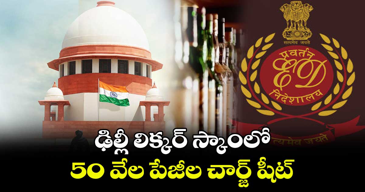 ఢిల్లీ లిక్కర్ స్కాంలో 50 వేల పేజీల చార్జ్ షీట్